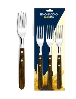 Tenedor de Madera Simonagio x 3