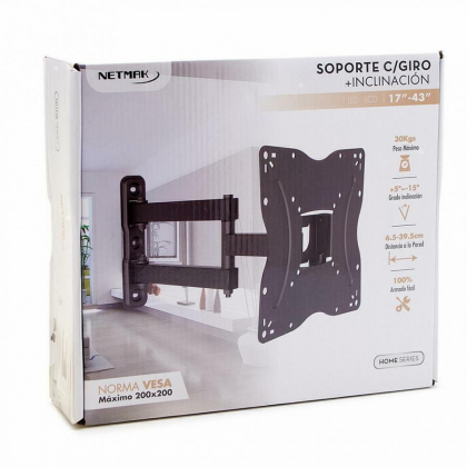 Soporte TV Movil HDL 23" a 42"  Doble Brazo NM-ST14 Netmark
