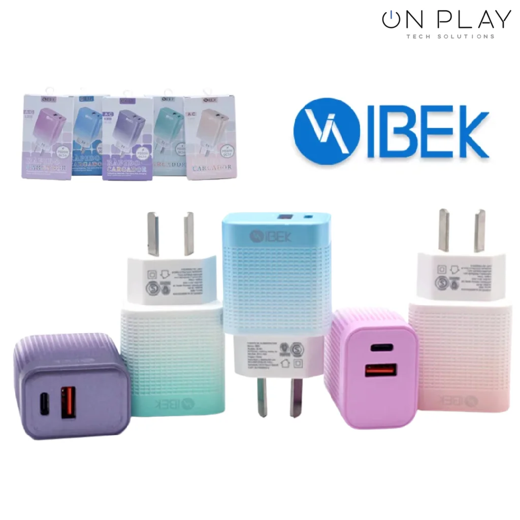 Cargador Cabezal Usb + Tipo 6.1 AMP Turbo Ibek