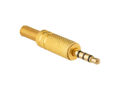 Conector de Audio Plug / Rca Gold - Plata