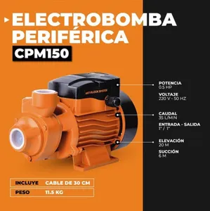 Bomba Periferica Lusqtoff 1/2 HP