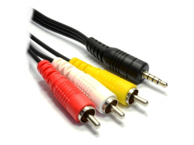 Cable de Audio y Video Plug a 3 Rca