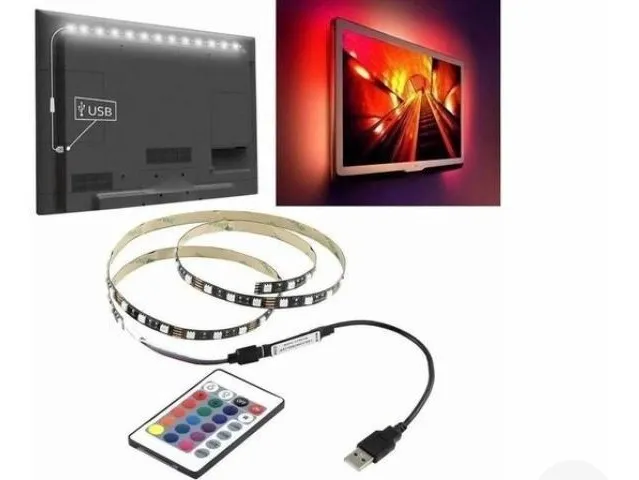Tira LED RGB Smart Tv, 2 Mts