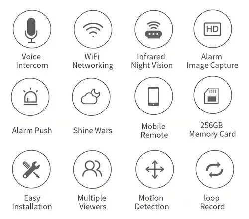 Camara IP Exterior 2 Antenas Smart Camera Wifi