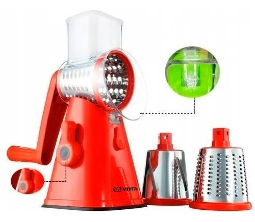 Rallador de Vegetales Manual Manija Plastico Vitta