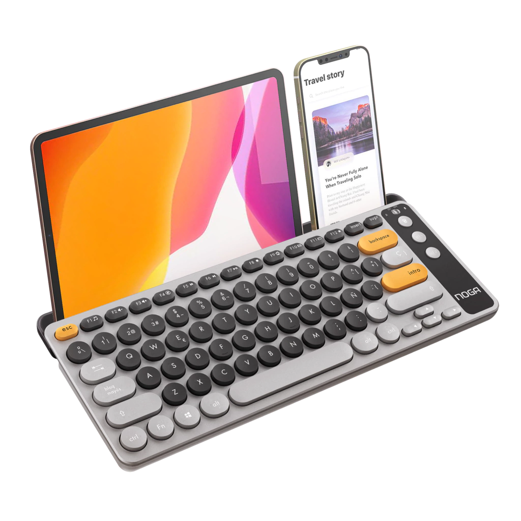 Teclado Bluetooth + Receptor NKB-Q30 Noga